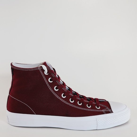 Converse CONS CTAS Pro Hi Deep Bordeaux/White Unisex Sneakers 171322C NWT - Picture 2 of 6
